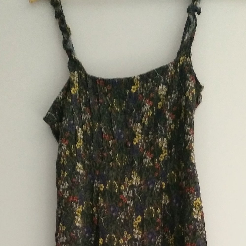 TROPICAL JUMPSUIT WITH FRISON STRAPS